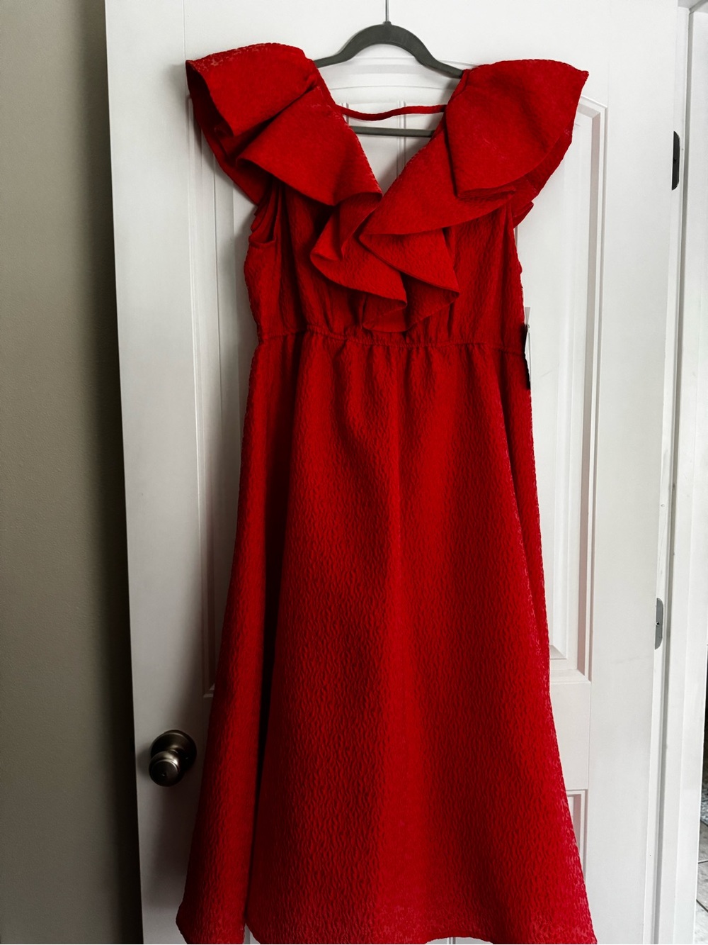 Chelsea28 coral A-Line Dress